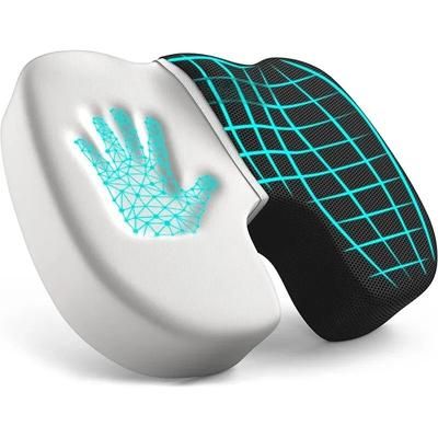 Ergonomic Memory Foam Seat Cushion For Office Chairs And Hemorrhoid Relief Support black