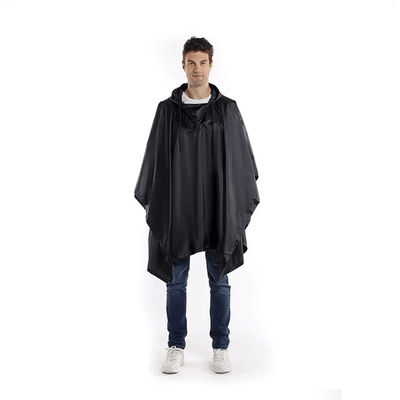 StormShield 3 in 1 Military Rain Poncho Waterproof Tent, Raincoat & Tarp In One black