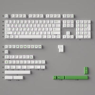 GMK Minimalist Red 140 Key Keycap Set Cherry Profile Japanese PBT Dye Sub Keycaps For MX Mechanical Keyboards green 148keys