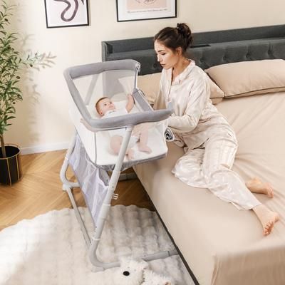 Baby Bassinet Bedside Crib With Adjustable Height & Comfy Mattress Baby Bassinet Bedside Crib With Adjustable Height & Comfy Mattress