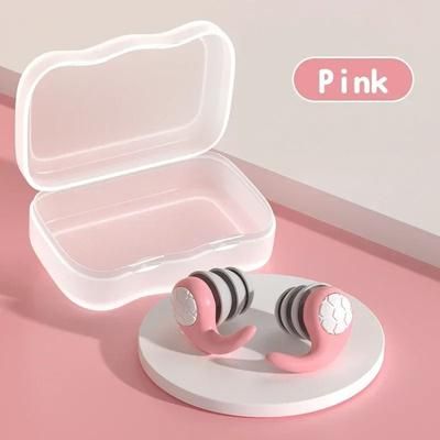 Noise Reduction Earplugs For Sleep Travel And Work With Waterproof Design And Ear Protection pink
