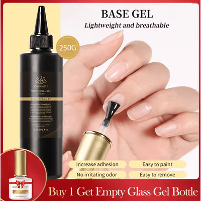 BORN PRETTY 10 In 1 Glue Gel Nail Polish With Rubber Base And Super Bright Top Coat reinforcement Gel
