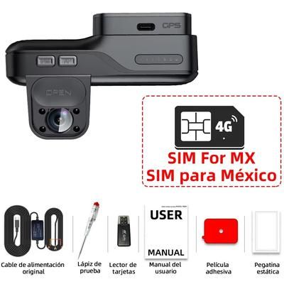 E ACE 4G LTE Dash Cam With GPS & Remote Live View Dual Lens Night Vision Car Recorder For Safety & Surveillance b65 mx Sim Card 128g