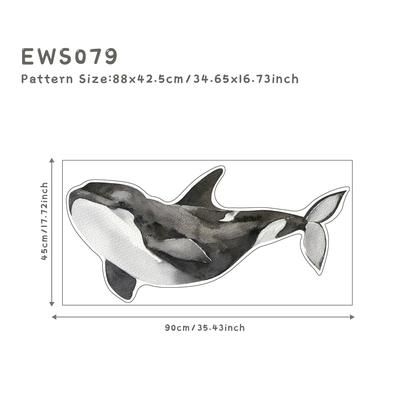 Underwater World Fish Wall Stickers, Waterproof Watercolor Coral Ocean Wall Decals For Bathroom, Nursery, Baby Room ews079 as Picture Shows