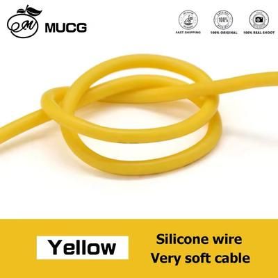 Silicone Electric Wire Set With Multiple Gauge Options And Ultra Soft Cable For Battery Audio And Speaker Wiring yellow 2m 9 Awg