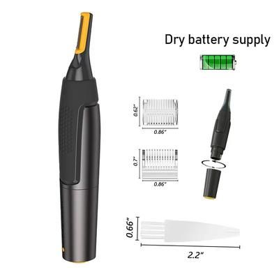 Ultra Thin Nose & Ear Hair Trimmer Waterproof, Portable Grooming Tool For Men battery Version