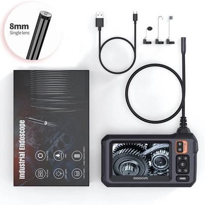 Endoscope Camera With 4.3" IPS Screen HD Inspection Camera For Car Repair, Plumbing & Dark Areas 8mm Single Lens 1m