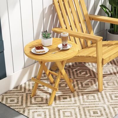 Teak Wood Octagon Coffee Table With X Shaped Legs Slatted Tabletop, Foldable Outdoor Design Teak Wood Octagon Coffee Table With X Shaped Legs Slatted Tabletop, Foldable Outdoor Design