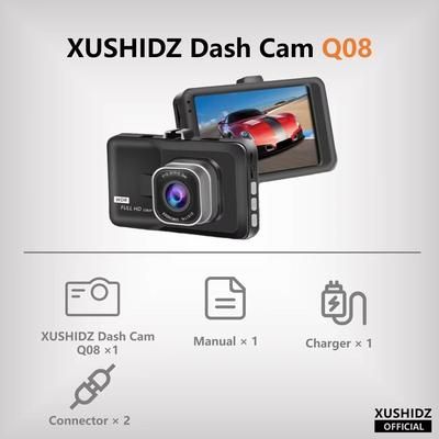 XUSHIDZ 1080P HD Car Dash Cam With Night Vision And Loop Recording G Sensor, 24 Hour Parking Monitor, Compact Vehicle q08 32g