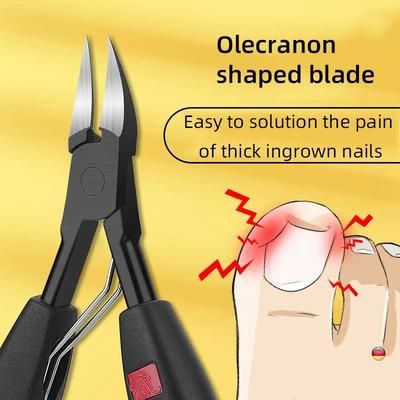 Ingrown Nail Clippers & Toenail Cutter Professional Stainless Steel Pedicure Tool For Thick Nail Correction Deep Groove Ingrown Nail Clippers & Toenail Cutter Professional Stainless Steel Pedicure Tool For Thick Nail Correction Deep Groove