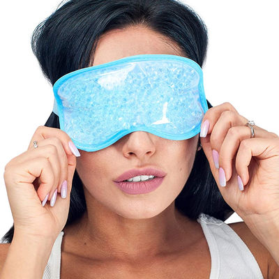 Premium Gel Beaded Eye Mask Soothing Hot & Cold Therapy Sleep Mask, Perfect Gift For Relaxation & Beauty Blue
