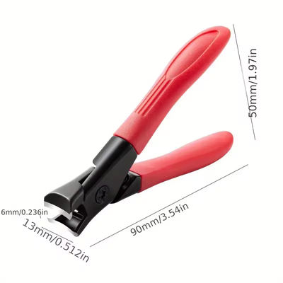 Anti Splash Nail Clippers, Special Single Heavy Duty Nail Trimmer For Thick Hard Large Household Nails red