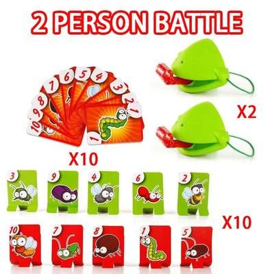 Interactive Frog Lizard Mask & Wagging Tongue Game Hilarious Antistress Toy For Kids & Family Party Fun 2 Person