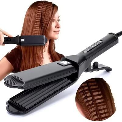 Ceramic Hair Curler Wand With Corrugated Wave Comb For Salon Styling no Box au