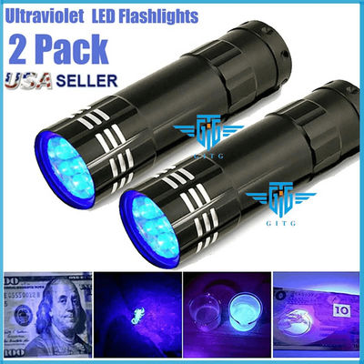 Portable UV Ultra Violet LED Inspection Lamp, 9 LED Blacklight Torch For Fluorescent Ink, Pet Stains, And Leak Detection Portable UV Ultra Violet LED Inspection Lamp, 9 LED Blacklight Torch For Fluorescent Ink, Pet Stains, And Leak Detection