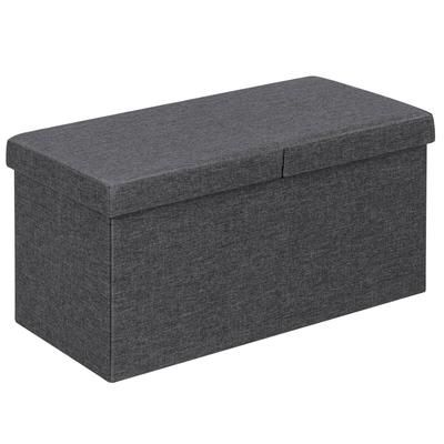 Lift Top Folding Storage Ottoman, Multi Purpose Storage Bench With Padded Seat & Durable Fabric For Home Organization Lift Top Folding Storage Ottoman, Multi Purpose Storage Bench With Padded Seat & Durable Fabric For Home Organization