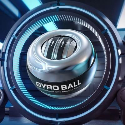 Gyro Wrist Power Ball Gyroscope Trainer For Arm Fitness, Hand Muscle Relaxation & Sport Equipment all Metal Led
