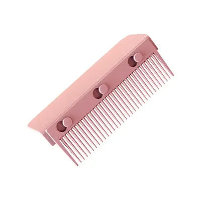 Hair Straightener Comb Flat Iron Comb Attachment, Clip On Grip Comb, Washable Reusable Styling Tool For Smooth Hair rose Gold