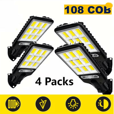 SolarSense 4 Pack Waterproof LED Outdoor Motion Sensor Light 4 Pc