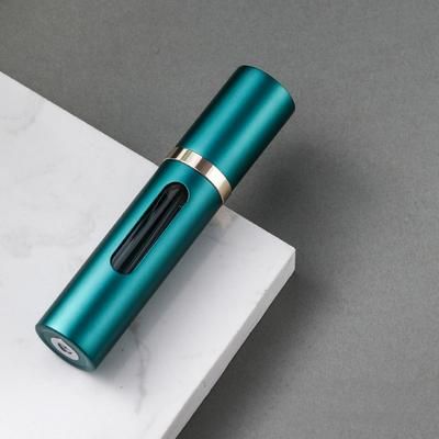 Glass Refillable Perfume Bottle With Spray Pump, Travel Size Mini Scent Atomizer, Empty Cosmetic Container For Purse green
