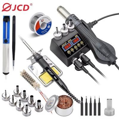 High Power 2 in 1 Soldering Station With Hot Air Gun And Adjustable Temperature 8858a Hot Air Gun eu Plug
