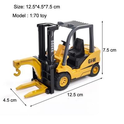 Alloy Tractor & Excavator Toy Set For Boys, Diecast Engineering Vehicle, Bulldozer, Mini Crane Truck forklift