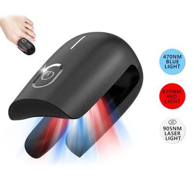Nail Fungus Laser Device Super Pulsed Invisible Light Smart Remove And Repair Fungal Nail, Portable, Rechargeable black