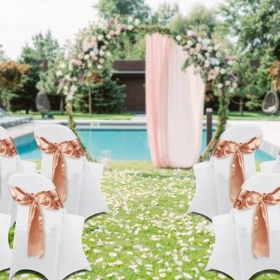 White Stretch Spandex Chair Covers (100 Pack), Universal Elastic Chair Slipcovers For Weddings, Dining & Events White Stretch Spandex Chair Covers (100 Pack), Universal Elastic Chair Slipcovers For Weddings, Dining & Events