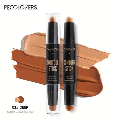 Double Head Highlight Pen, Waterproof Face Makeup Liquid, Contouring Foundation Contour, Concealer Stick Pencil Cosmetic 03
