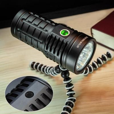 Super Powerful LED Flashlight, USB C Rechargeable & Reverse Charging Torch For Outdoor Camping, Emergency, Hunting 5000k 5300k