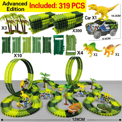 Dinosaur Race Track Toy Set With Electric Car And Looping Track For Kids track Set 319