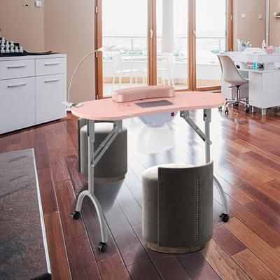 Professional Manicure Nail Table With Bendable USB Powered LED Lamp & Dust Collector Portable, Foldable Design Professional Manicure Nail Table With Bendable USB Powered LED Lamp & Dust Collector Portable, Foldable Design