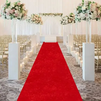 Wedding Carpet Party Wedding Corridor Running Shoes Red Carpet Running Shoes Wedding Corridor with Carpet and Modern Style