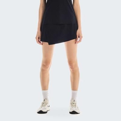 On Court Skirt Side Pleat Women's Tennis Apparel Black