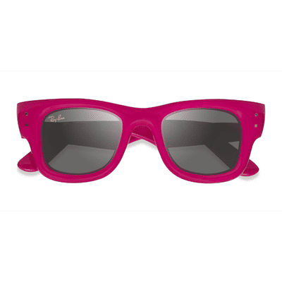 Female s square Polished Fucsia Plastic Prescription sunglasses - Eyebuydirect s Ray-Ban RB4940 Wayfarer Puffer