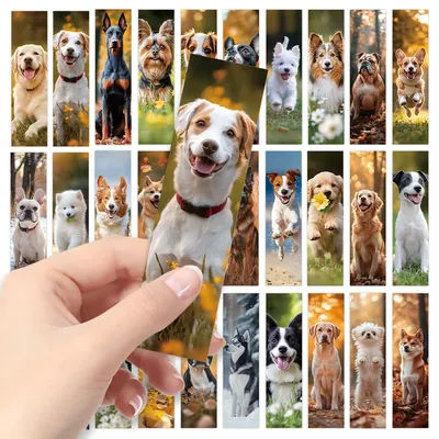 32pcs, Dog Collection Bookmark Set, suitable for teachers, readers, and enthusiasts, gifts, parties, birthdays