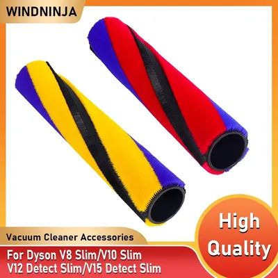 Soft Roller Brush For Dyson V8 Slim/V10 Slim/V12 Detect Slim/V15 Detect Slim Vacuum Cleaner Rolling Brush Replacement Parts