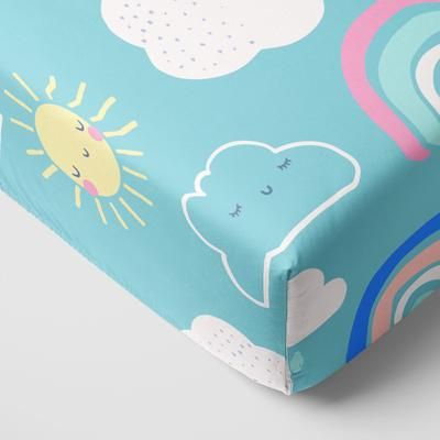 Sunny Skies Fitted Crib Sheet - Standard