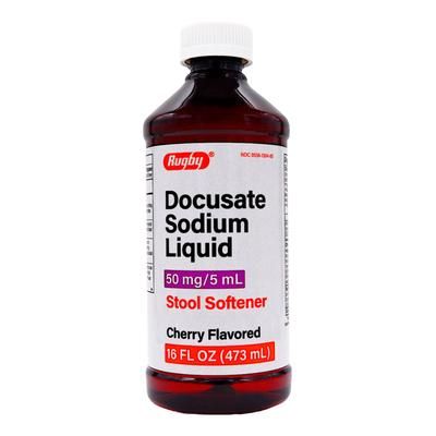 Stool Softener Cherry Flavor Liquid 16 oz. 50 mg / 5 mL Strength Docusate Sodium (1181884_EA)