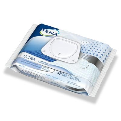 TENA ProSkin Ultra Personal Cleansing Wipe Soft Pack Unscented 48 Count (931642_CS)