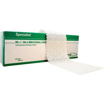 Specialist Plaster Splint 5 X 30 Inch Plaster of Paris White (4800_CS)