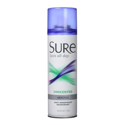 Sure Antiperspirant / Deodorant Spray 6 oz. Unscented (305199_EA)
