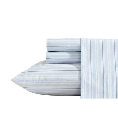 Camp Stripe Blue Twin Xl Sheet Set