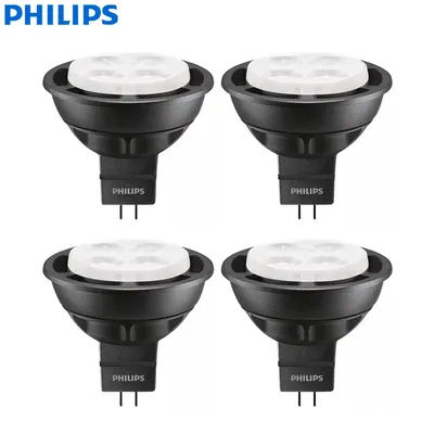 Philips 4 pièces LED MR16 4.9W(50W) ampoule de projecteur MASTER 12V GU5.3 lampe réflecteur 24 ° 36 ° Angle de faisceau 2700K 3000K 4000K Blanc CRI90