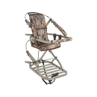 Summit Viper SD Climbing Stand Seat Frame 22.50W x 37.50D Platform 20"W x 36"D Weight 20lb Capacity 300lbs RealTree Timber SU81138