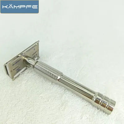 KAMPFE Titanium Polishing Safety Razor for Facial Cleansing Men's Shaving Gift Set Professional Barber Shaver