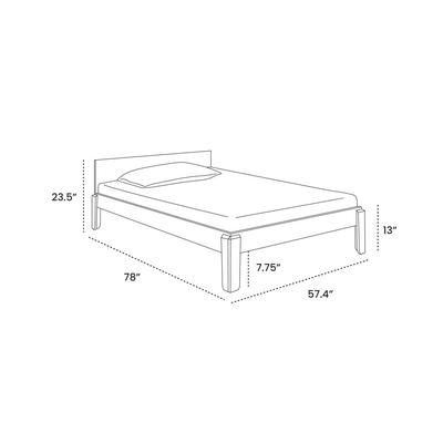 Oeuf Perch Full Size Bed - White