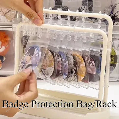 High Appearance Badges Storage Rack Desktop Storage Rack Stand Display Stand Desktop Display for Standing Signs and Peripherals