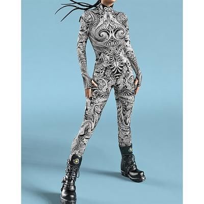 Costume di Carnevale Tuta Intera Costumi zentai con motivi Costume Cosplay Body Stampa Costume Sexy Halloween Per uomo Per donna Ragazzi Costume per Feste Performance Mascherata Bambini Adulti