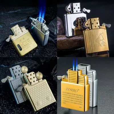 ZORRO Kerosene Lighter Inner Insert Parts Gas/Oil Flint Grinding Wheel Brass White Steel Cigarettes Lighters Repalce 912 915 902